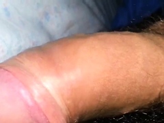 Process erection of my cock in the bed (22 year old)