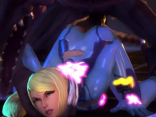 Samus Aran form metroid fucks all kinds of cocks - 3D HMV