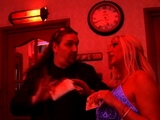 Charming hooker gives head and gets her shaved cunt licked