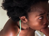 Perfect tits ebony teen deepthroats BWC