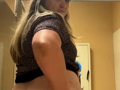Cute Curly Brunette Solo Webcam Masturbation