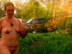 Busty Amateur Milf Outdoor Action With Cum In Mouth